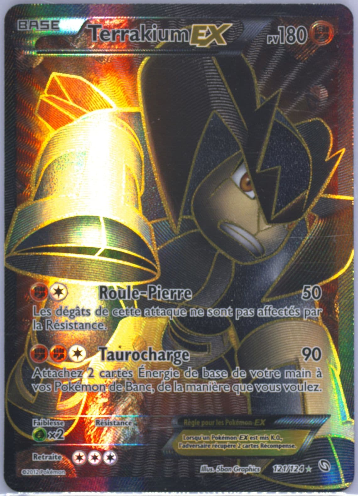 Full Art/Terrakium EX French (121) 2012 Pokemon Black & White Dragons Exalted