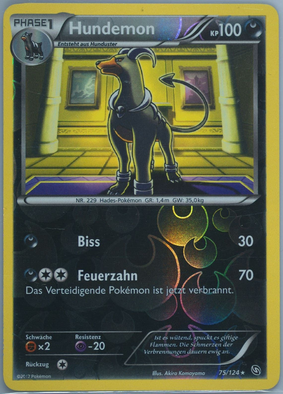 Hundemon-Reverse Foil German (75) 2012 Pokemon Black & White Dragons Exalted