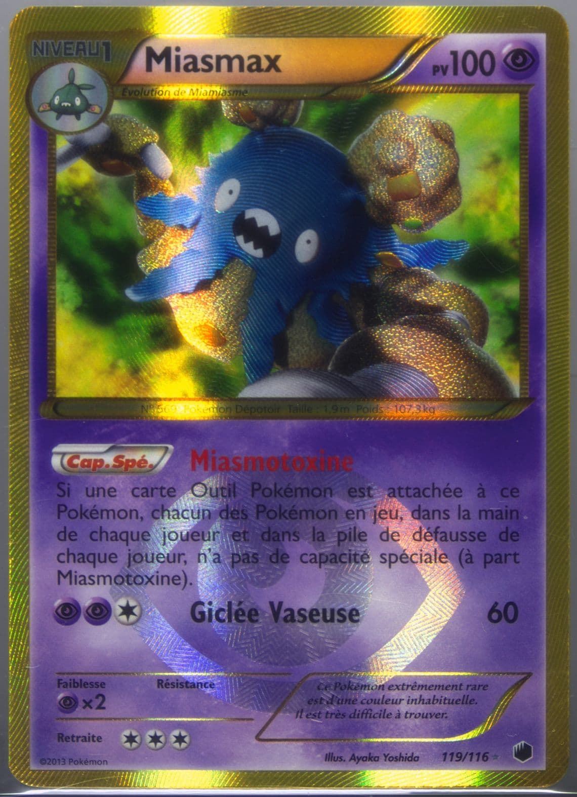 Miasmax French (119) 2013 Pokemon Black & White Plasma Freeze