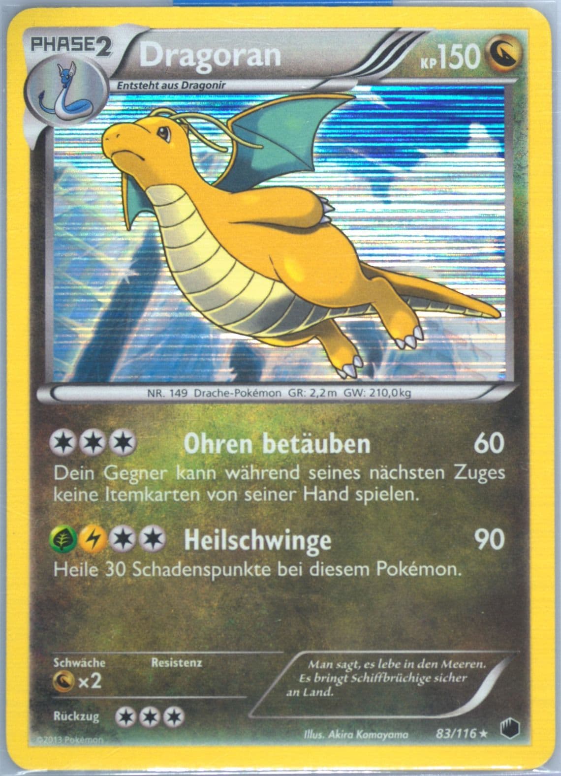 Dragoran-Holo German (83) 2013 Pokemon Black & White Plasma Freeze
