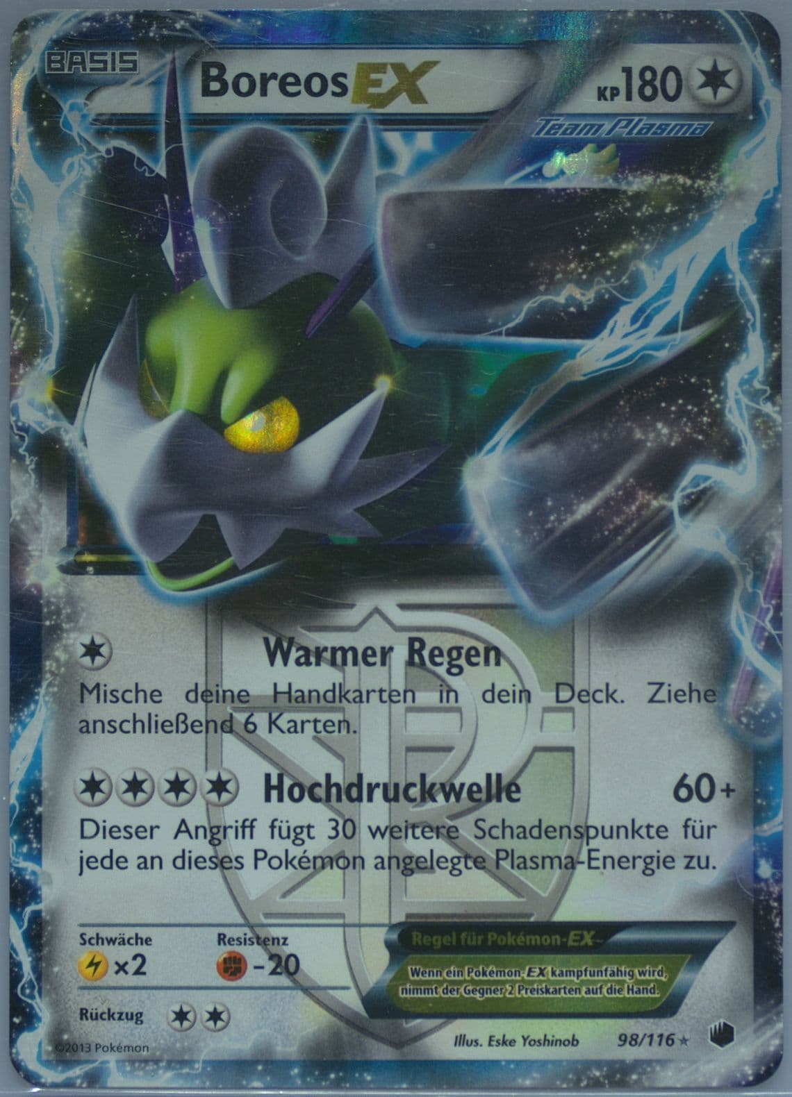 Boreos EX German (98) 2013 Pokemon Black & White Plasma Freeze