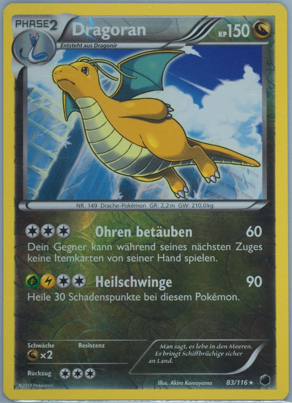 Dragoran-Reverse Foil German (83) 2013 Pokemon Black & White Plasma Freeze
