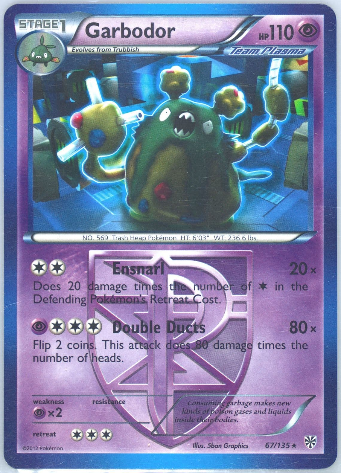 Garbodor (67) 2013 Pokemon Black & White Plasma Storm