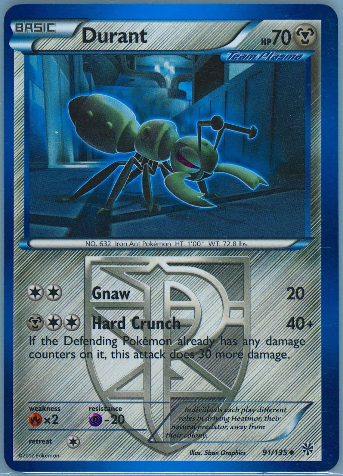 Durant (91) 2013 Pokemon Black & White Plasma Storm