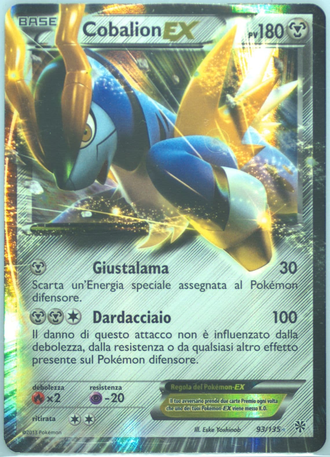 Cobalion EX Italian (93) 2013 Pokemon Black & White Plasma Storm