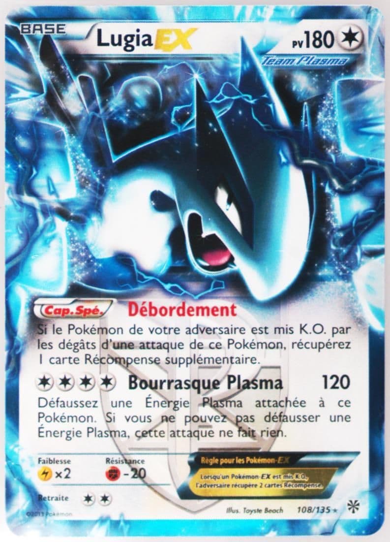 Lugia EX French (108) 2013 Pokemon Black & White Plasma Storm