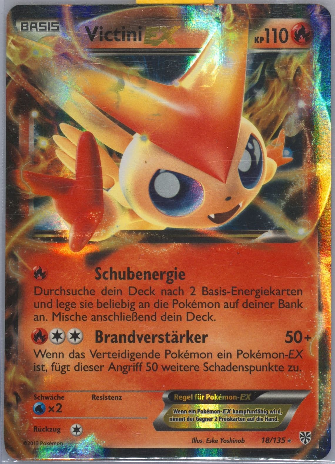 Victini EX German (18) 2013 Pokemon Black & White Plasma Storm