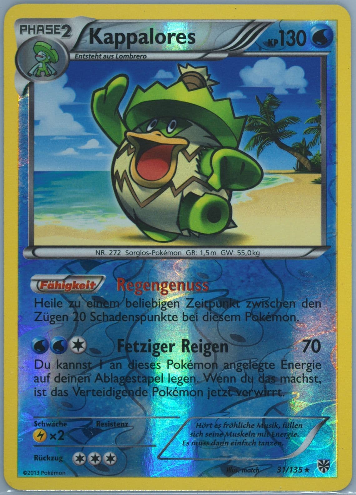 Kappalores-Reverse Foil German (31) 2013 Pokemon Black & White Plasma Storm
