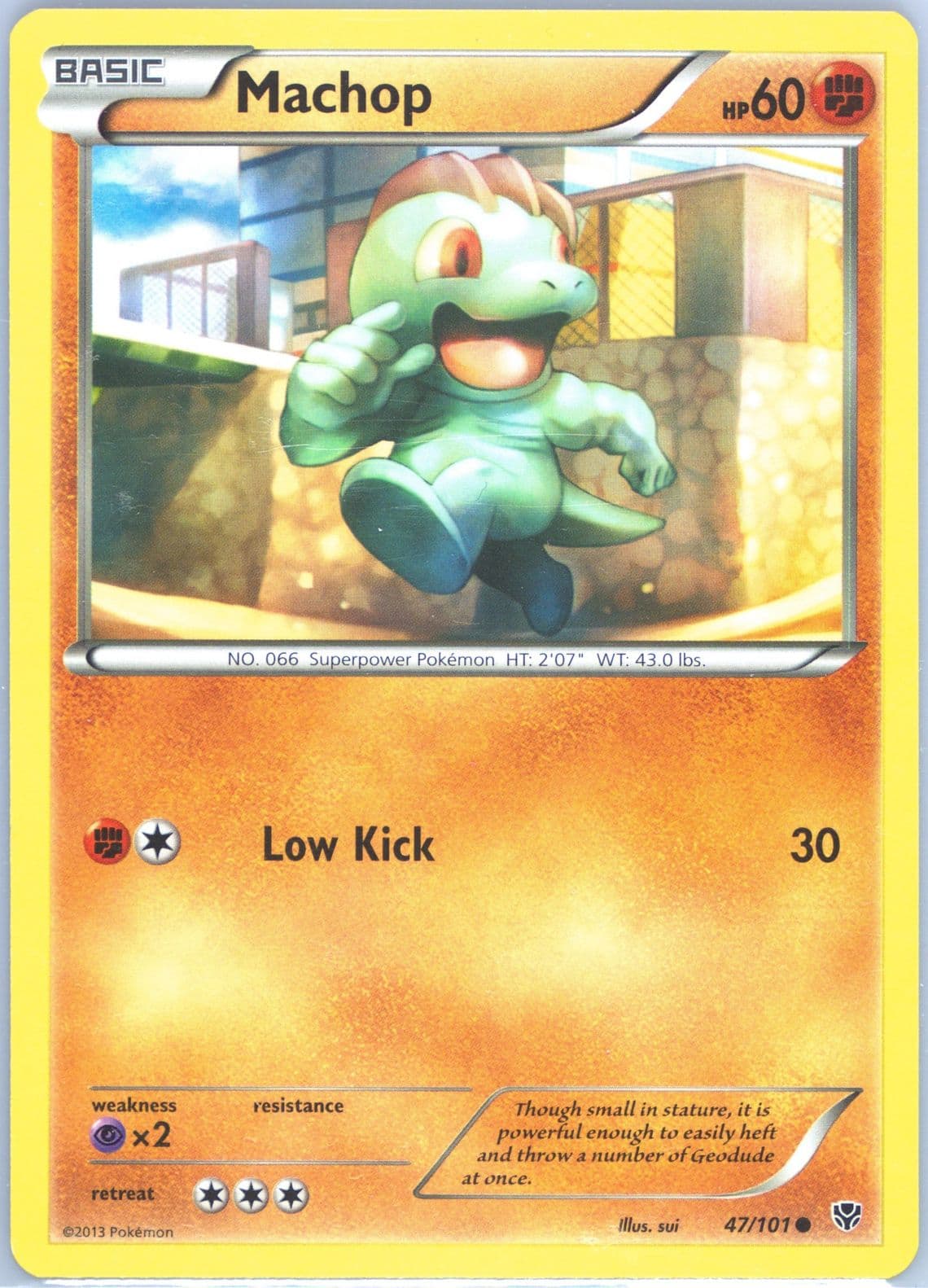 Machop (47) 2013 Pokemon Black & White Plasma Blast