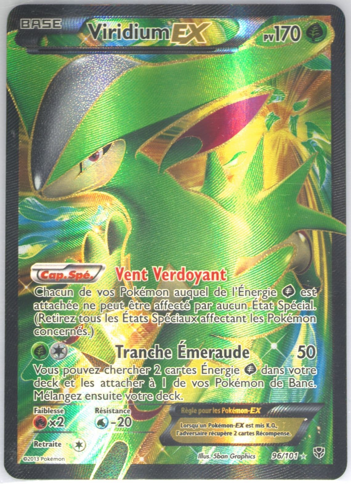 Full Art/Viridium EX French (96) 2013 Pokemon Black & White Plasma Blast