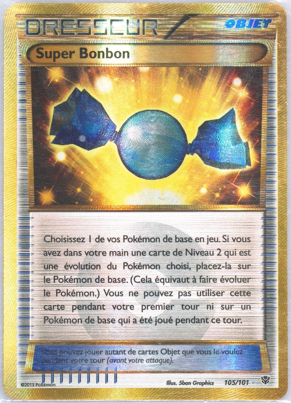 Super Bonbon French (105) 2013 Pokemon Black & White Plasma Blast