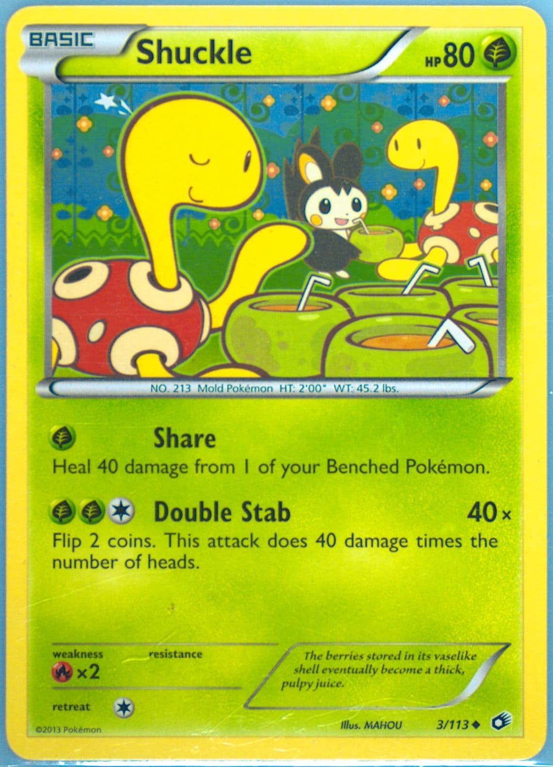 Shuckle (3) 2013 Pokemon Black & White Legendary Treasures
