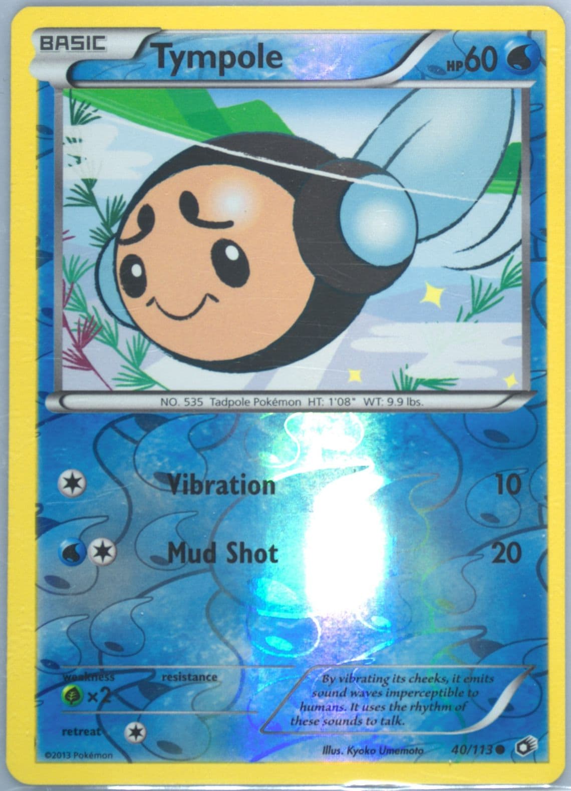 Tympole-Reverse Foil (40) 2013 Pokemon Black & White Legendary Treasures