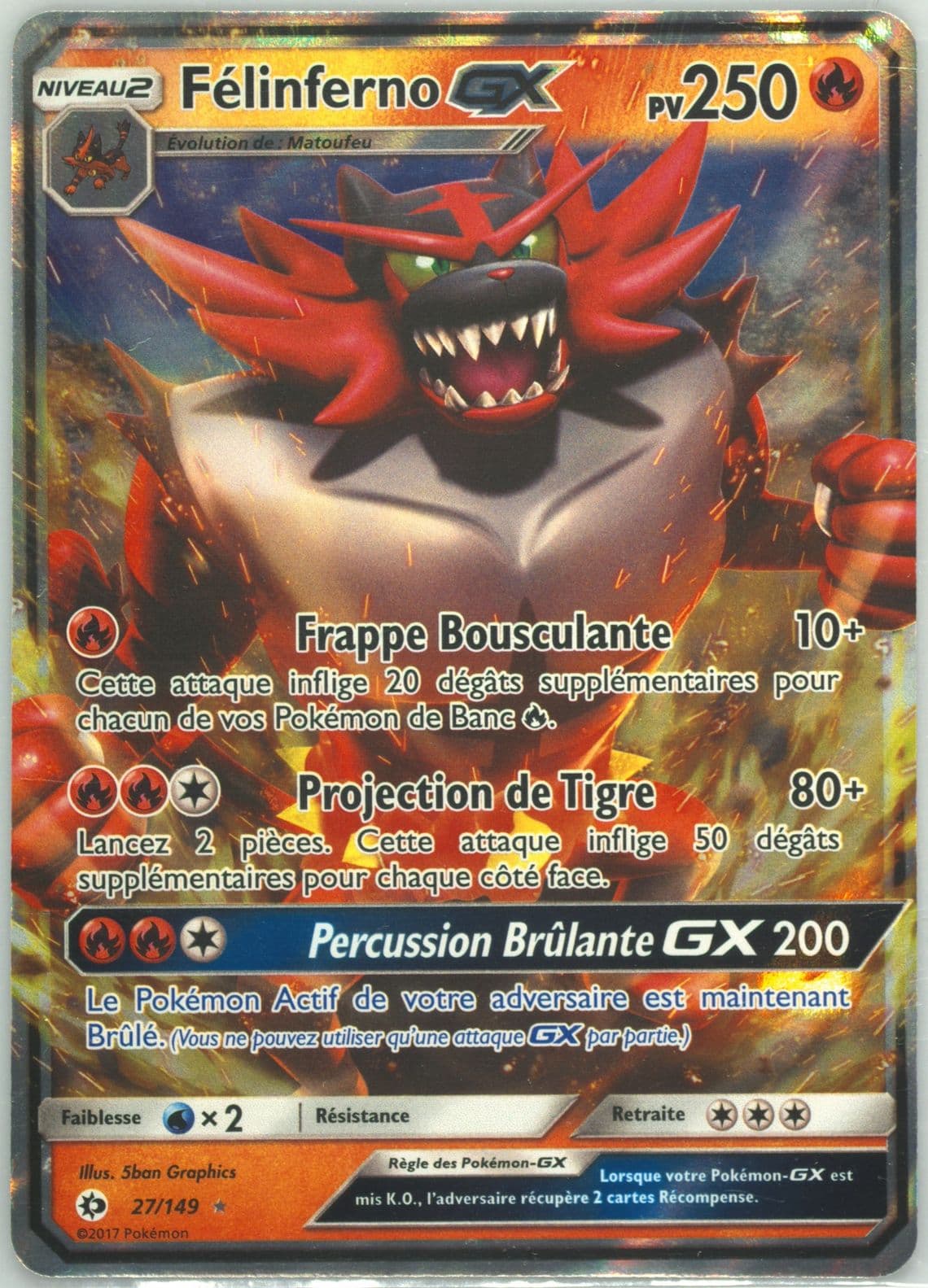 Felinferno GX French (27) 2017 Pokemon Sun & Moon