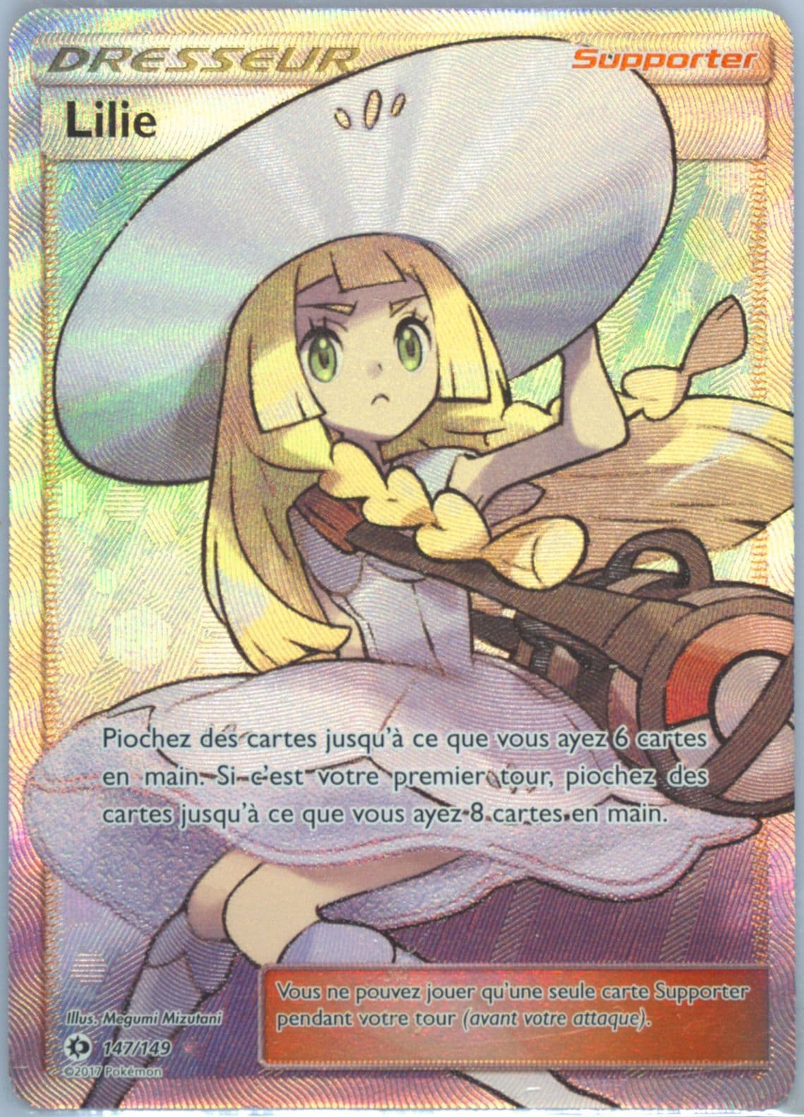 Full Art/Lilie French (147) 2017 Pokemon Sun & Moon