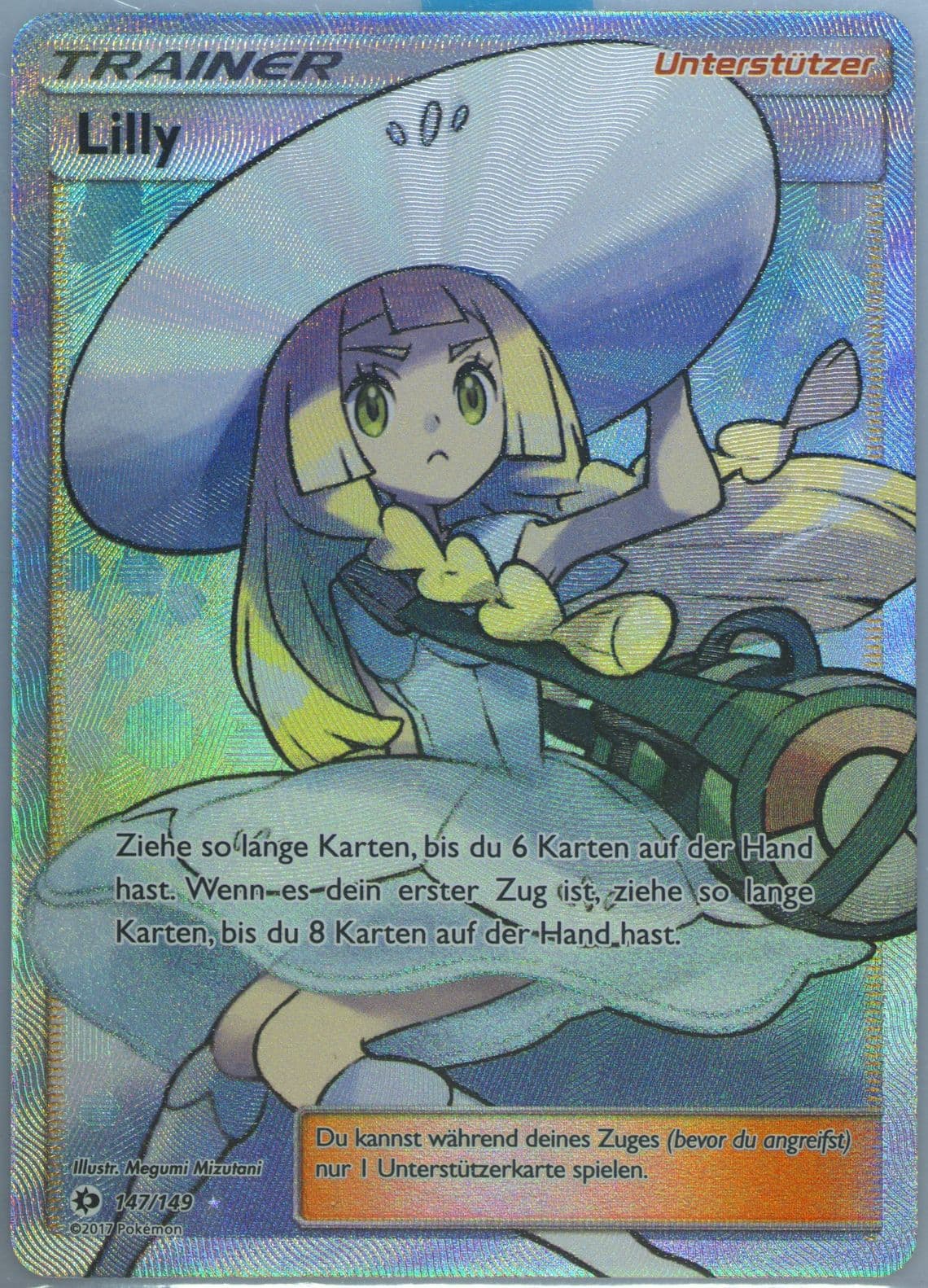 Full Art/Lilly German (147) 2017 Pokemon Sun & Moon