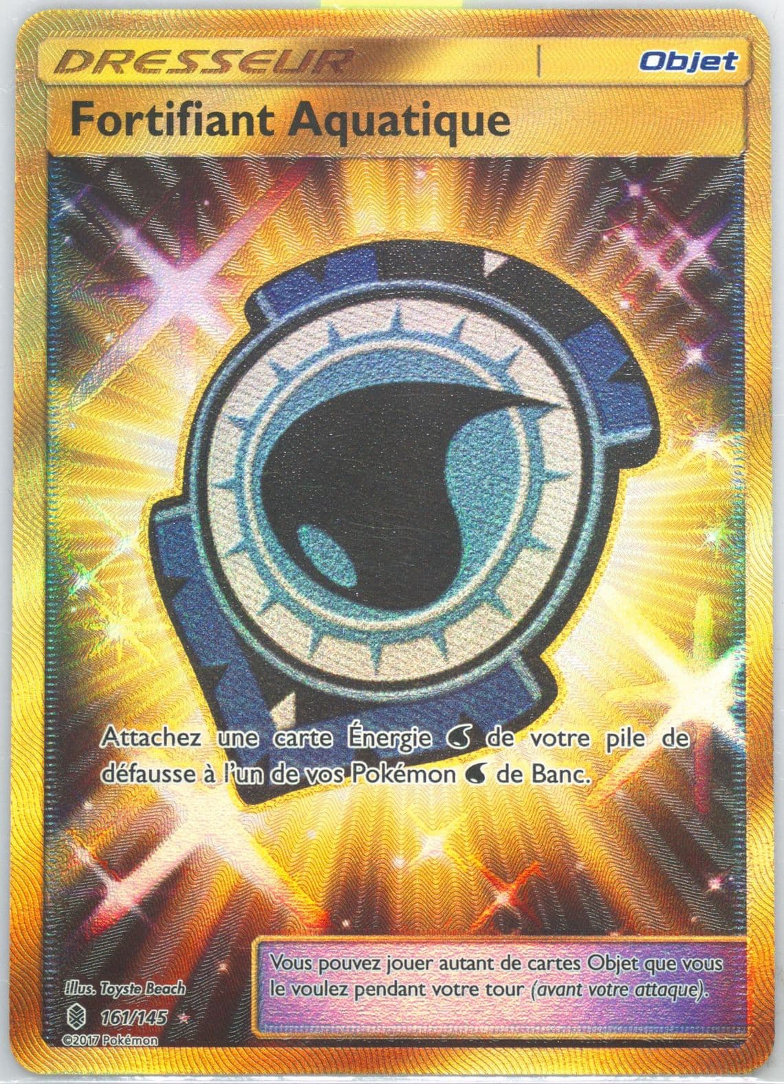 Full Art/Fortifiant Aquatique French-Secret (161) 2017 Pokemon Sun & Moon Guardians Rising