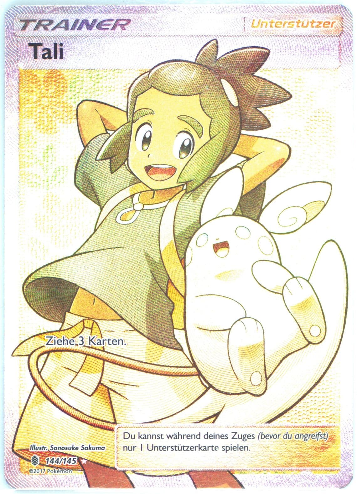 Full Art/Tali German (144) 2017 Pokemon Sun & Moon Guardians Rising