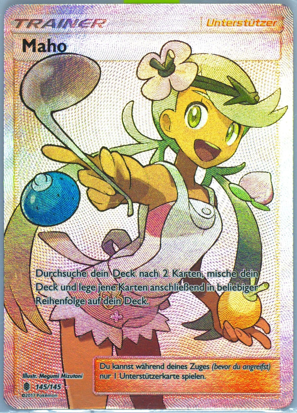 Full Art/Maho German (145) 2017 Pokemon Sun & Moon Guardians Rising