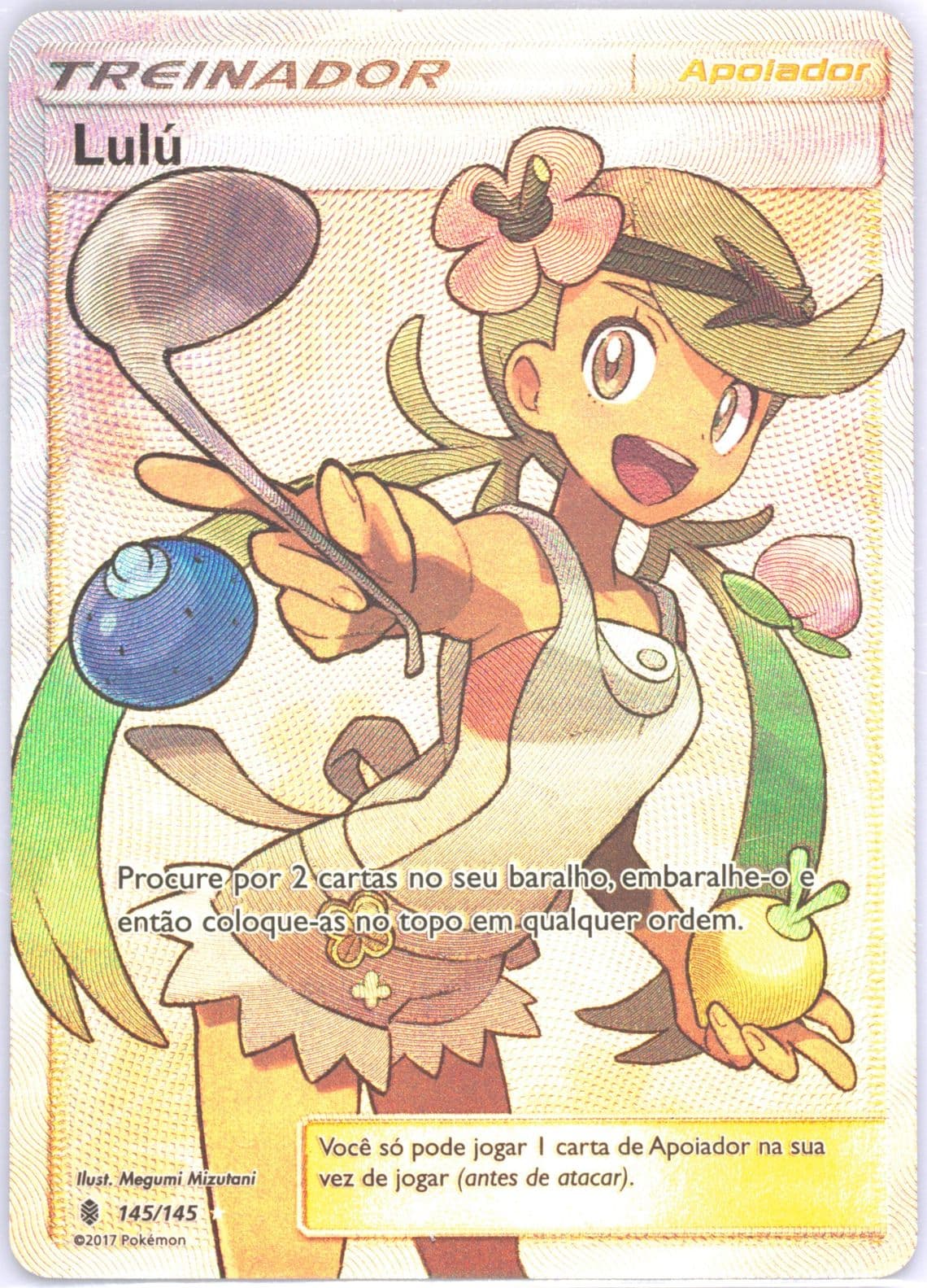 Full Art/Lulu Portuguese (145) 2017 Pokemon Sun & Moon Guardians Rising