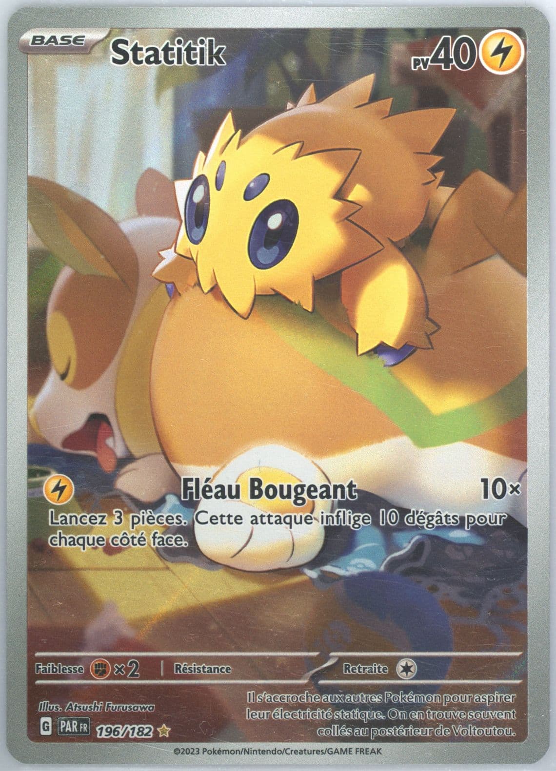 Joltik Illustration Rare (196) 2023 Pokemon French Par FR-Paradox Rift