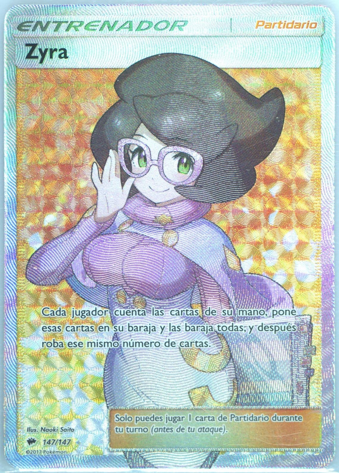 Full Art/Zyra Spanish (147) 2017 Pokemon Sun & Moon Burning Shadows