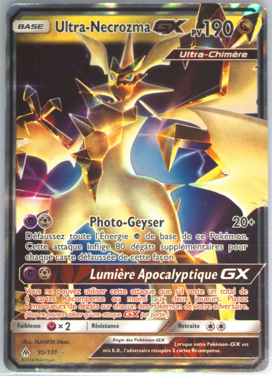 Ultra-Necrozma GX French (95) 2018 Pokemon Sun & Moon Forbidden Light