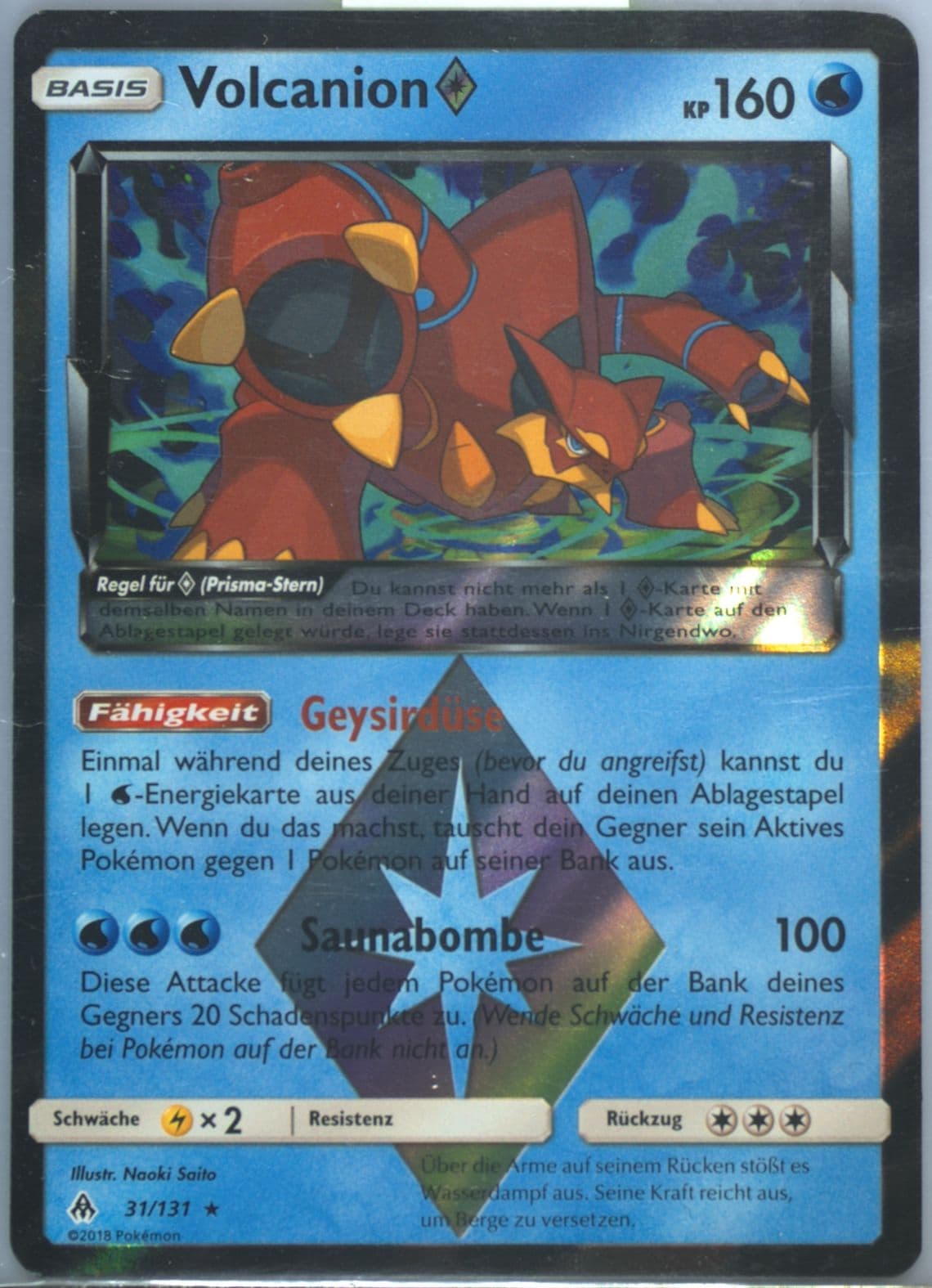 Volcanion-Holo German (31) 2018 Pokemon Sun & Moon Forbidden Light