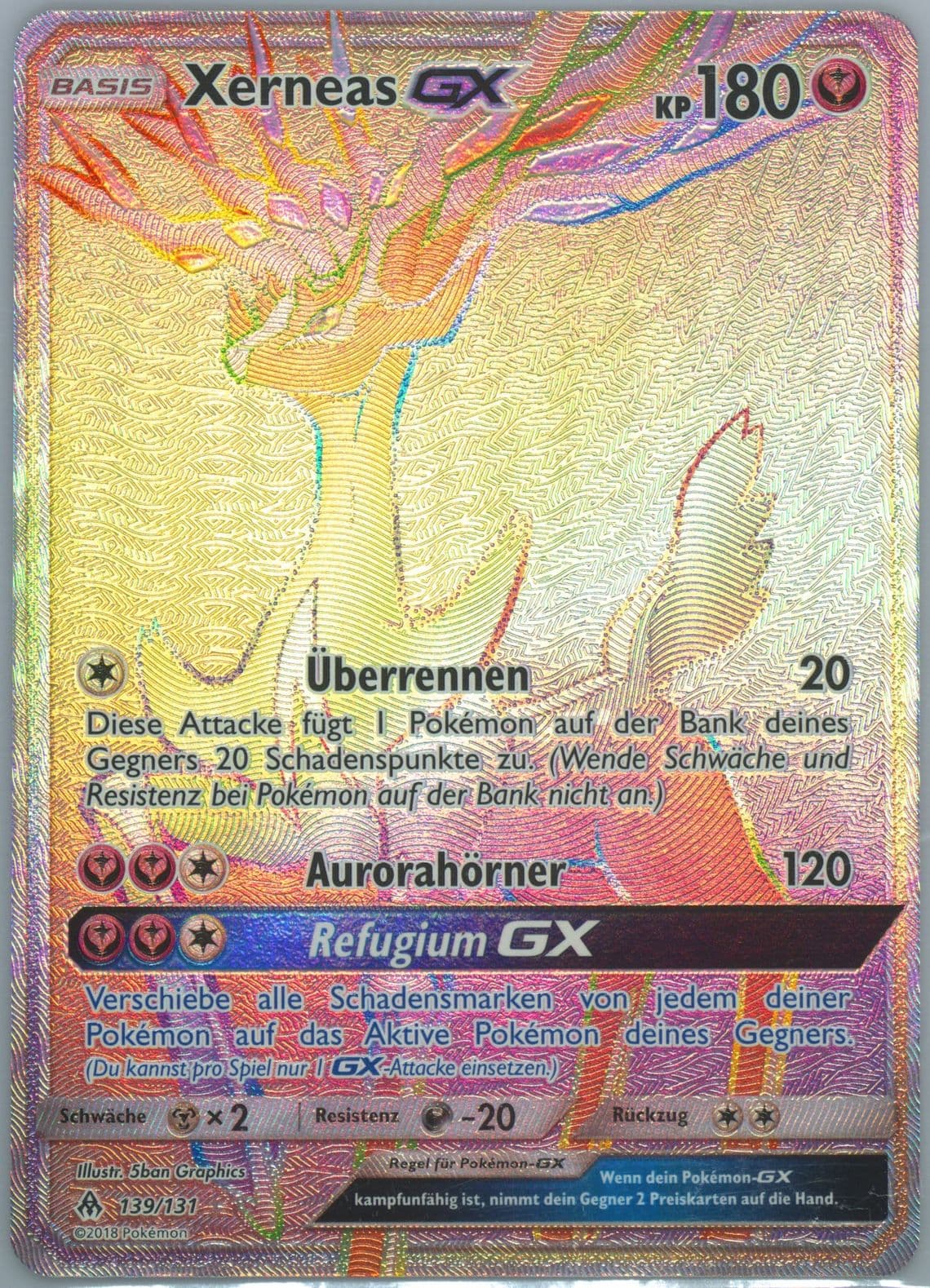 Full Art/Xerneas GX German-Secret (139) 2018 Pokemon Sun & Moon Forbidden Light