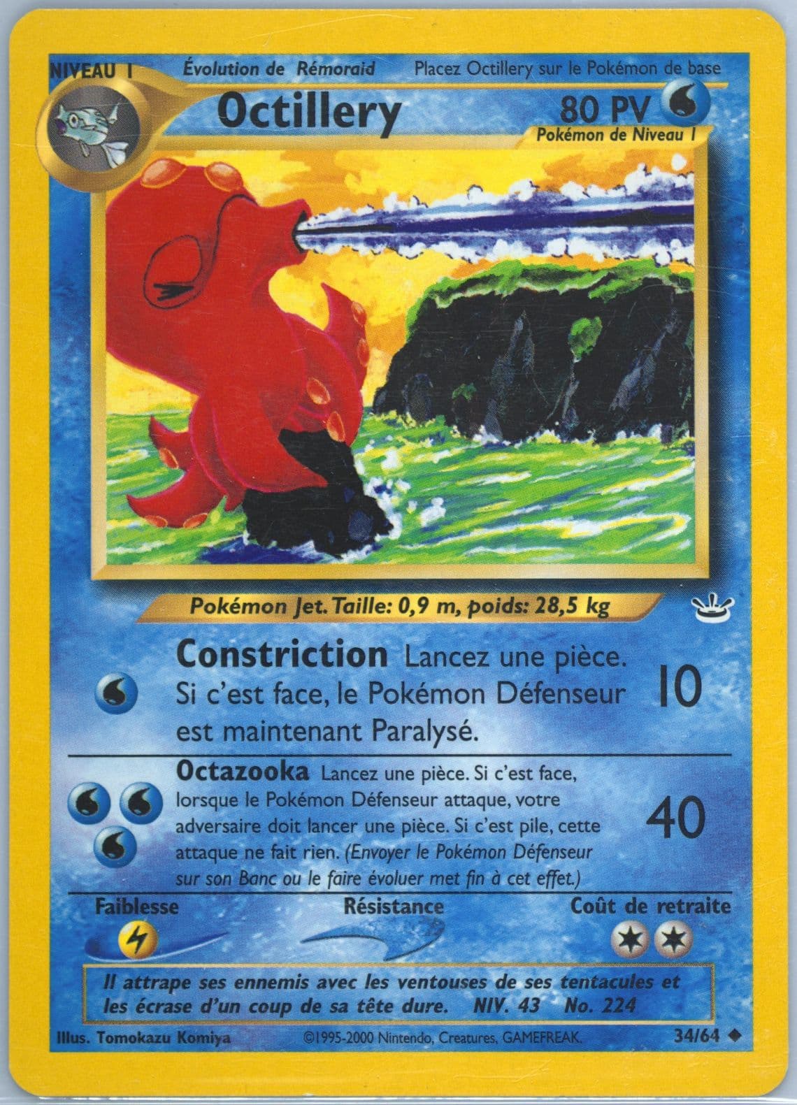 Octillery (34) 2002 Pokemon French Neo Revelation