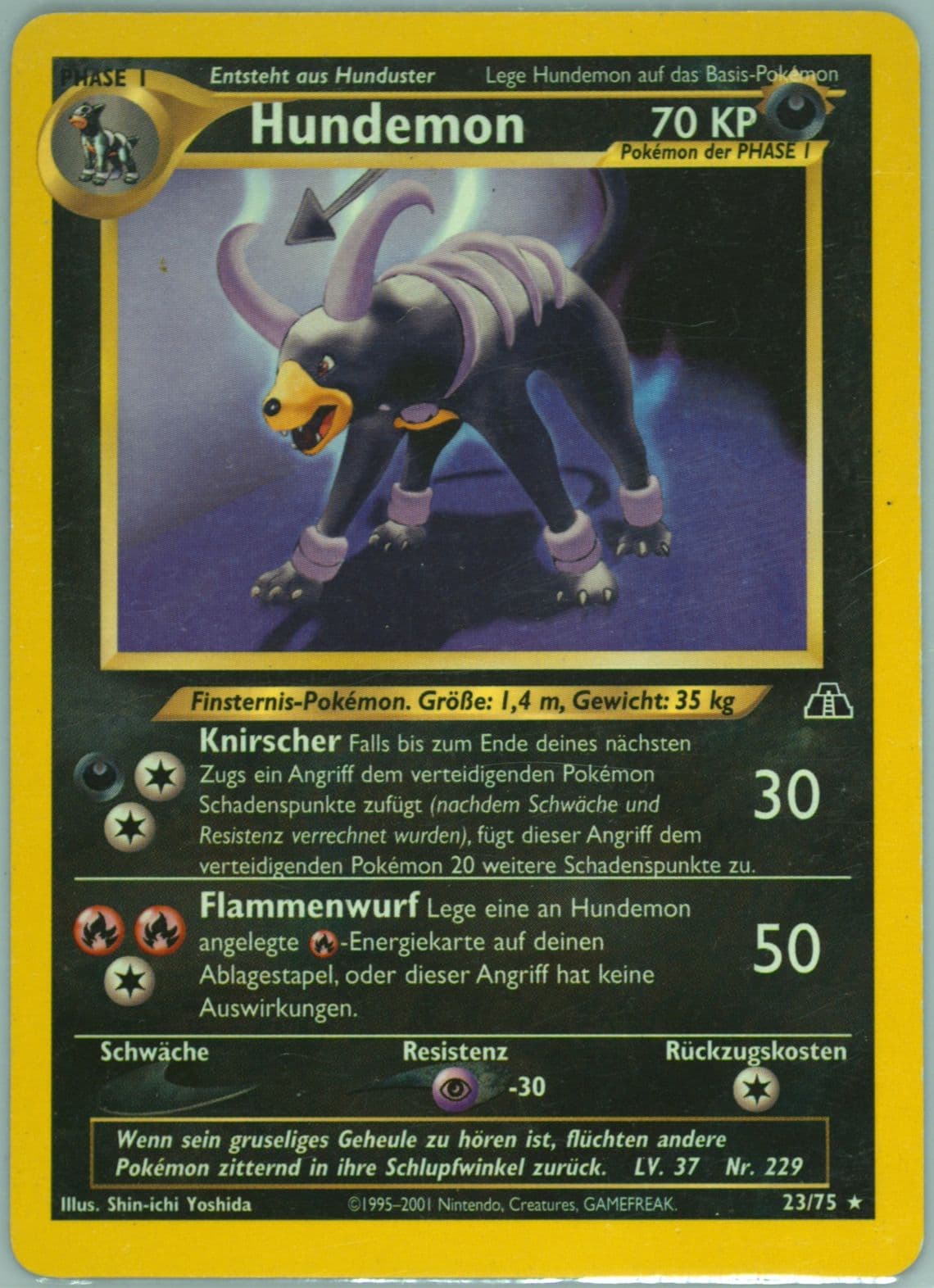Hundemon German (23) 2001 Pokemon Neo Discovery