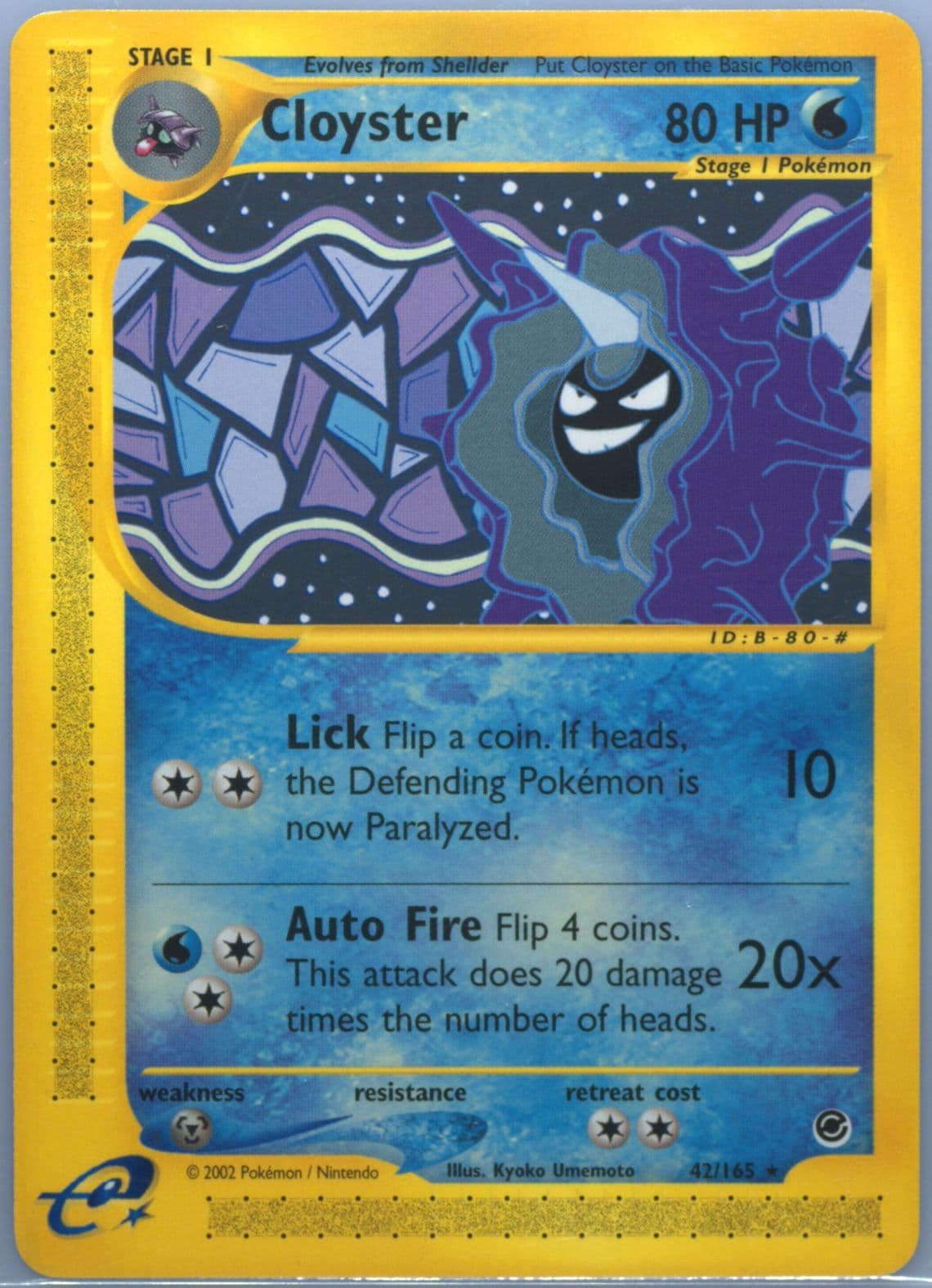 Cloyster (42) 2002 Pokemon Expedition