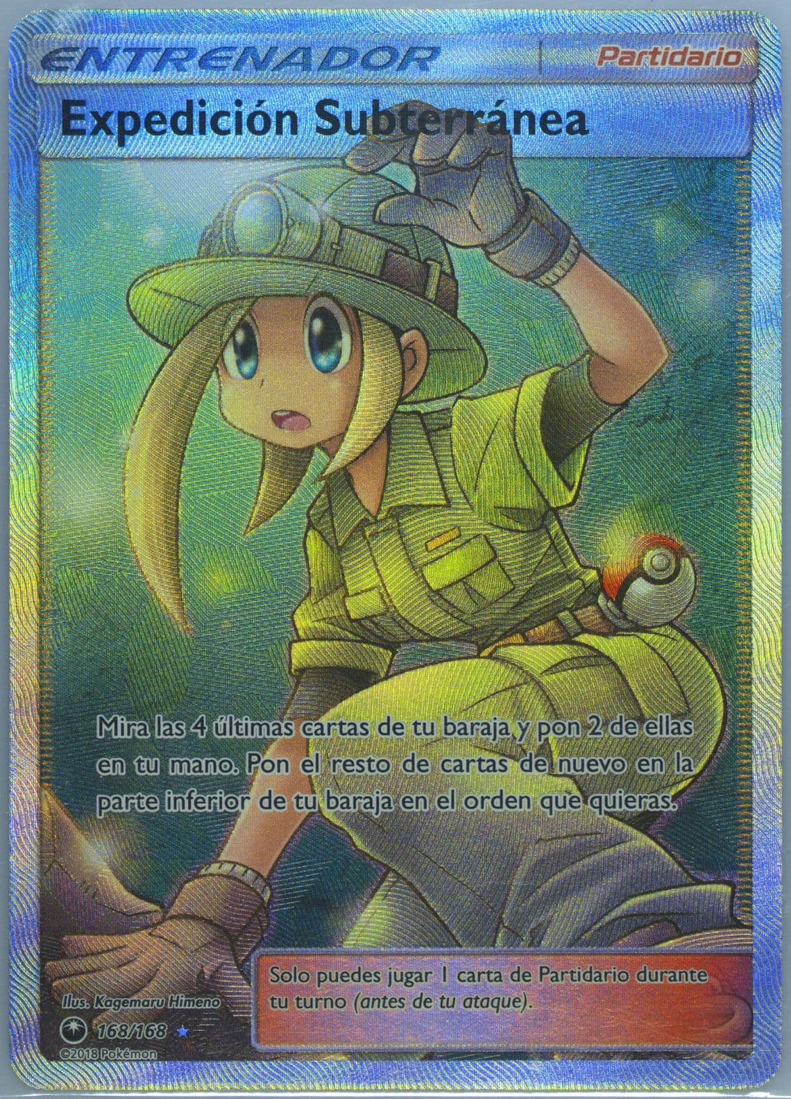 Full Art/Expedicion Subterranea Spanish (168) 2018 Pokemon Sun & Moon Celestial Storm