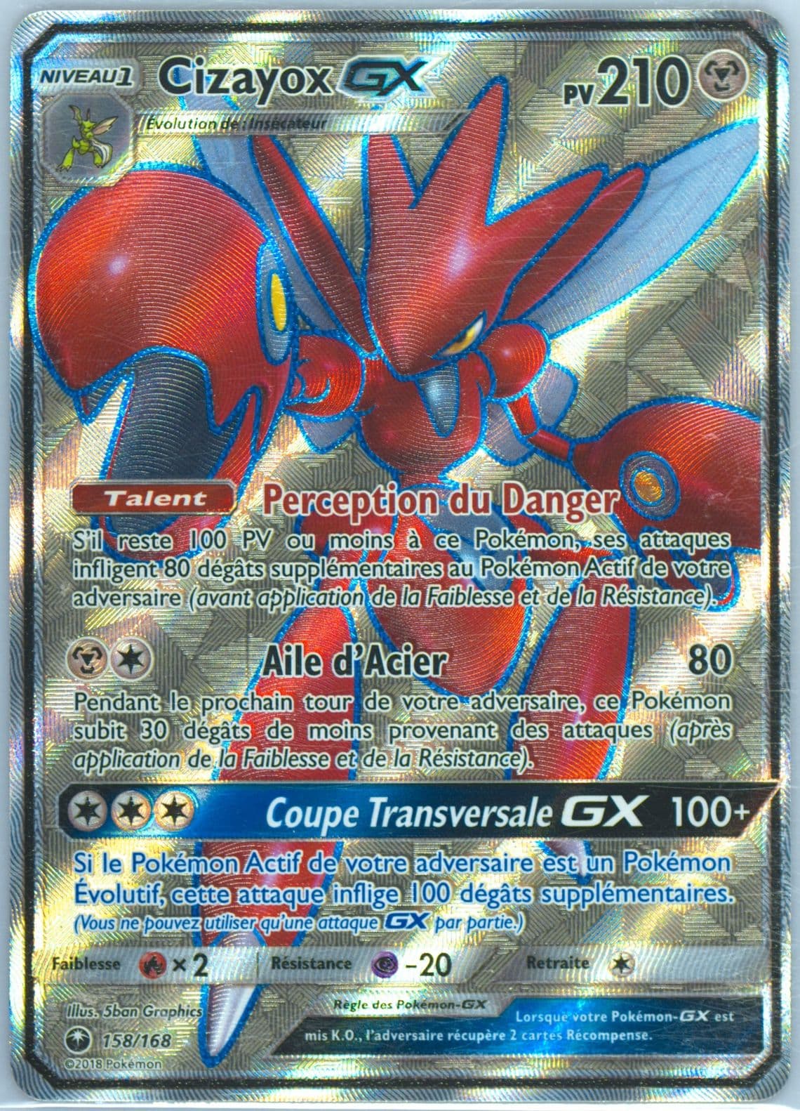 Full Art/Cizayox GX French (158) 2018 Pokemon Sun & Moon Celestial Storm