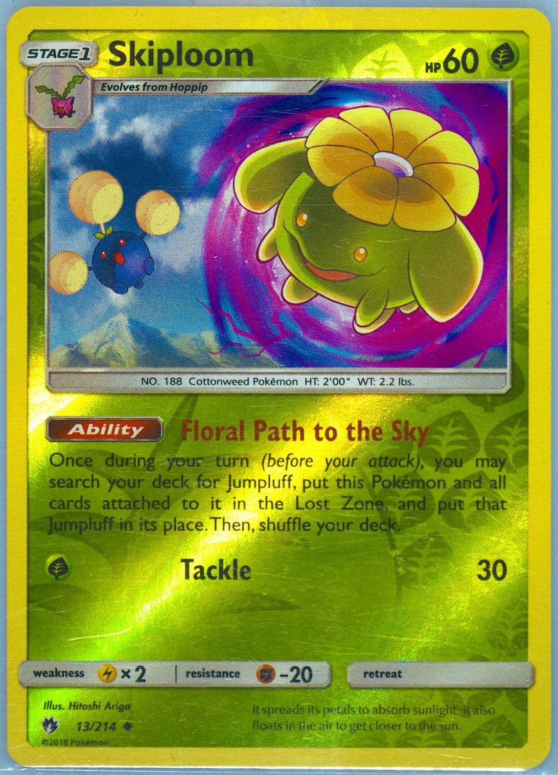 Skiploom-Reverse Foil (13) 2018 Pokemon Sun & Moon Lost Thunder