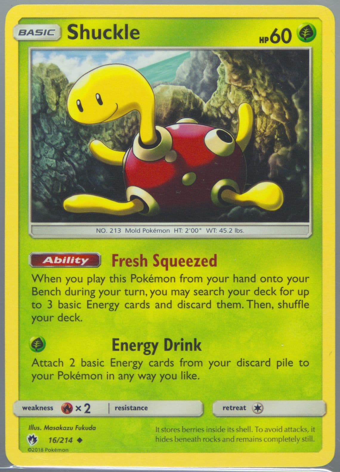 Shuckle (16) 2018 Pokemon Sun & Moon Lost Thunder