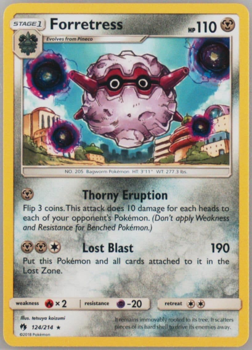 Forretress (124) 2018 Pokemon Sun & Moon Lost Thunder