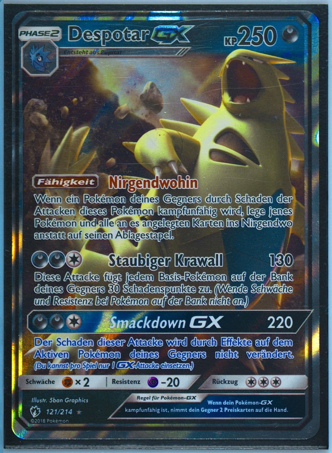 Despotar GX German (121) 2018 Pokemon Sun & Moon Lost Thunder