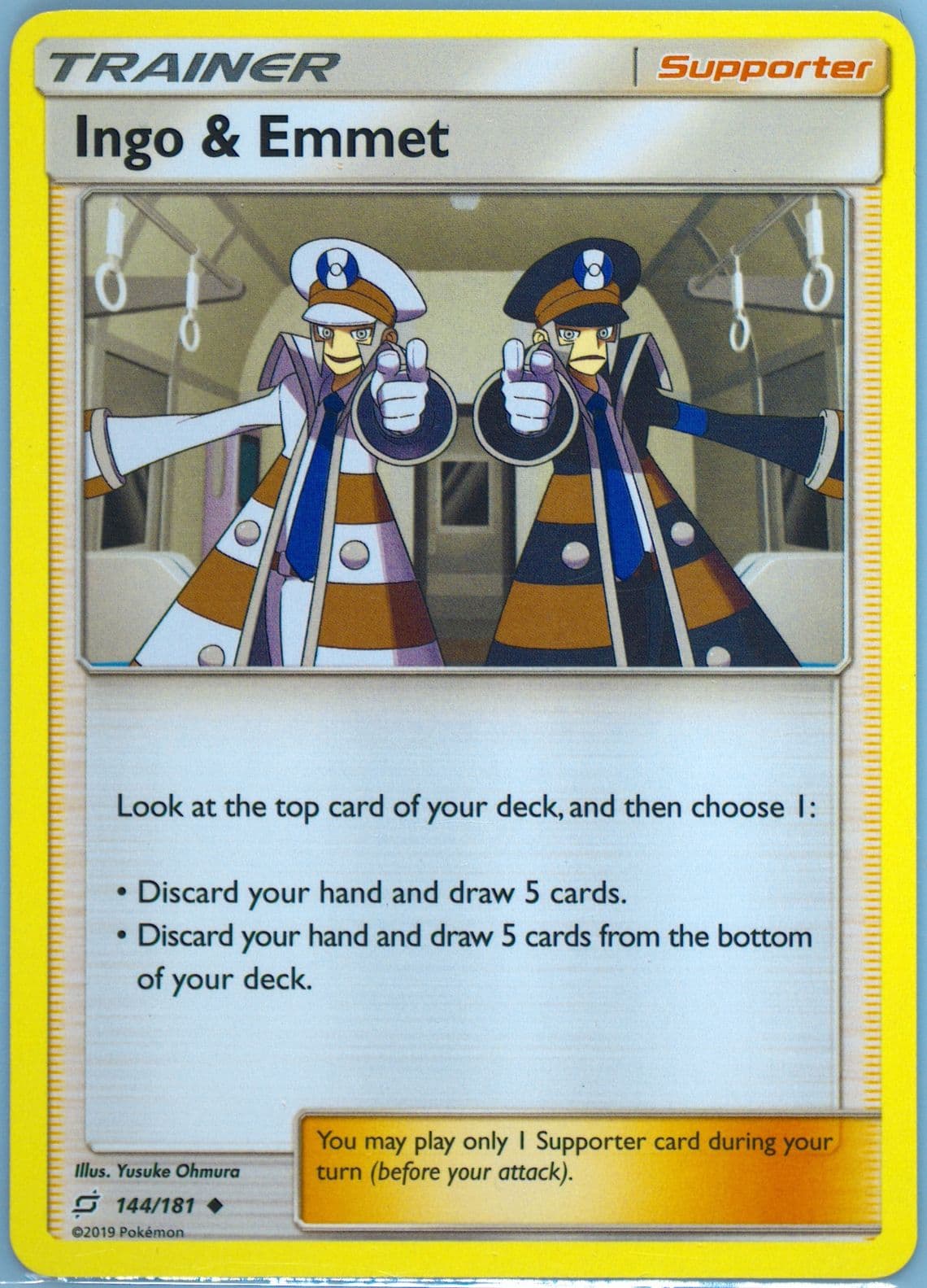 Ingo & Emmet (144) 2019 Pokemon Sun & Moon Team Up