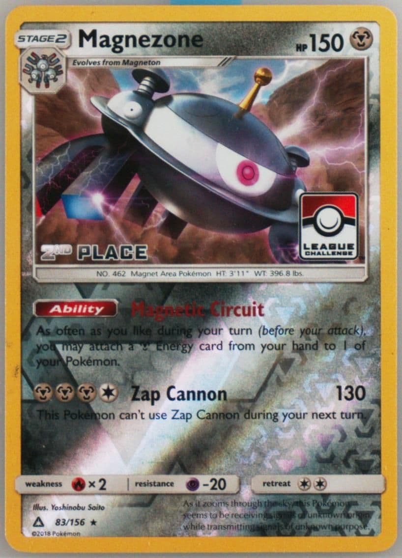 Magnezone-Reverse Foil 2nd Place Pokemon League (83) 2018 Pokemon Sun & Moon Ultra Prism