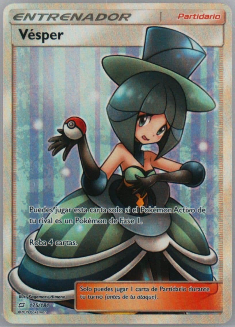 Full Art/Vesper Spanish (175) 2019 Pokemon Sun & Moon Team Up