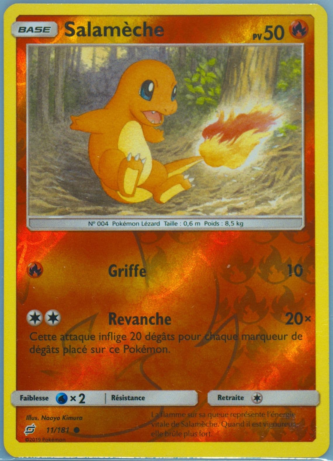 Salameche-Reverse Foil French (11) 2019 Pokemon Sun & Moon Team Up