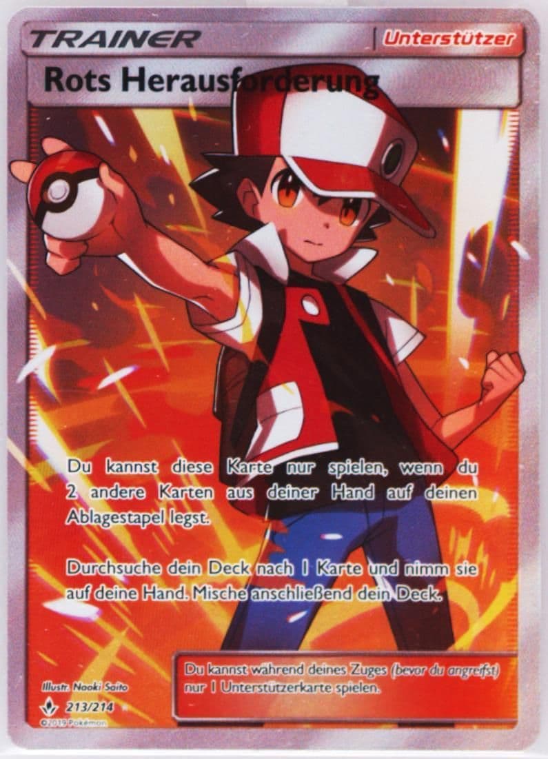 Full Art/Rots Herausforderung German (213) 2019 Pokemon Sun & Moon Unbroken Bonds