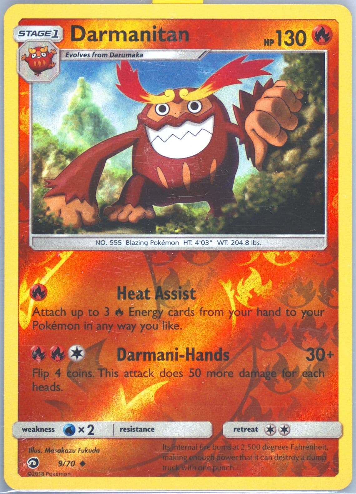 Darmanitan-Reverse Foil (9) 2018 Pokemon Sun & Moon Dragon Majesty