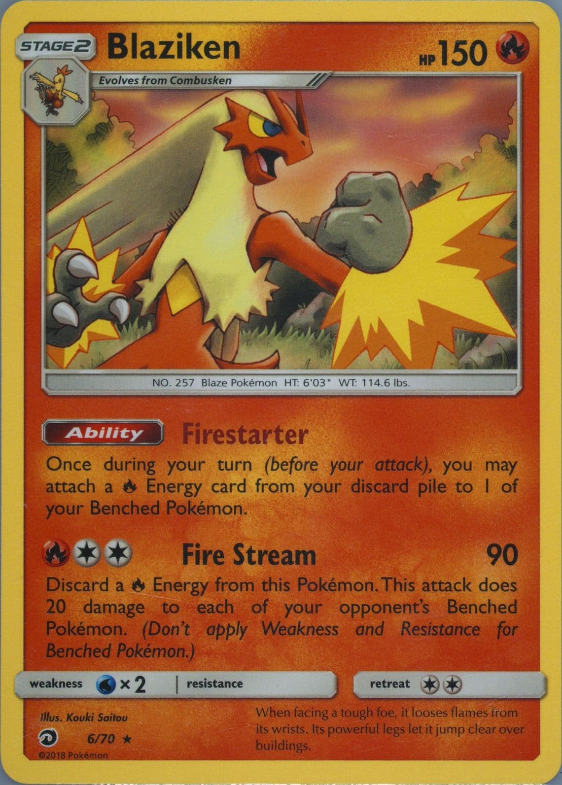 Blaziken Blazing Volcano Theme Deck (6) 2018 Pokemon Sun & Moon Dragon Majesty