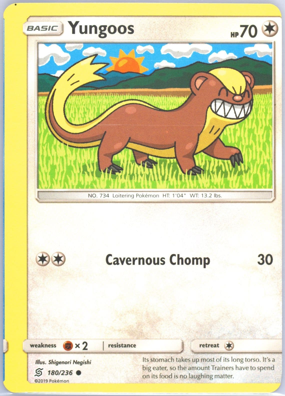 Yungoos (180) 2019 Pokemon Sun & Moon Unified Minds