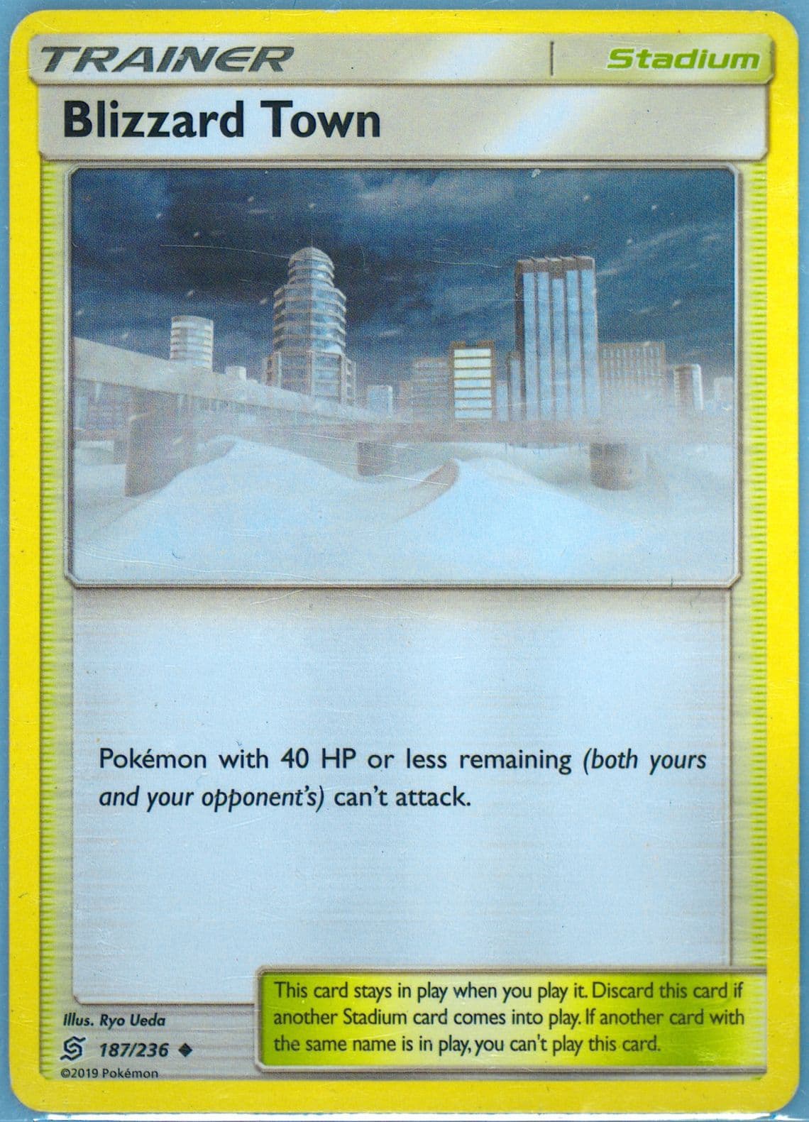 Blizzard Town (187) 2019 Pokemon Sun & Moon Unified Minds