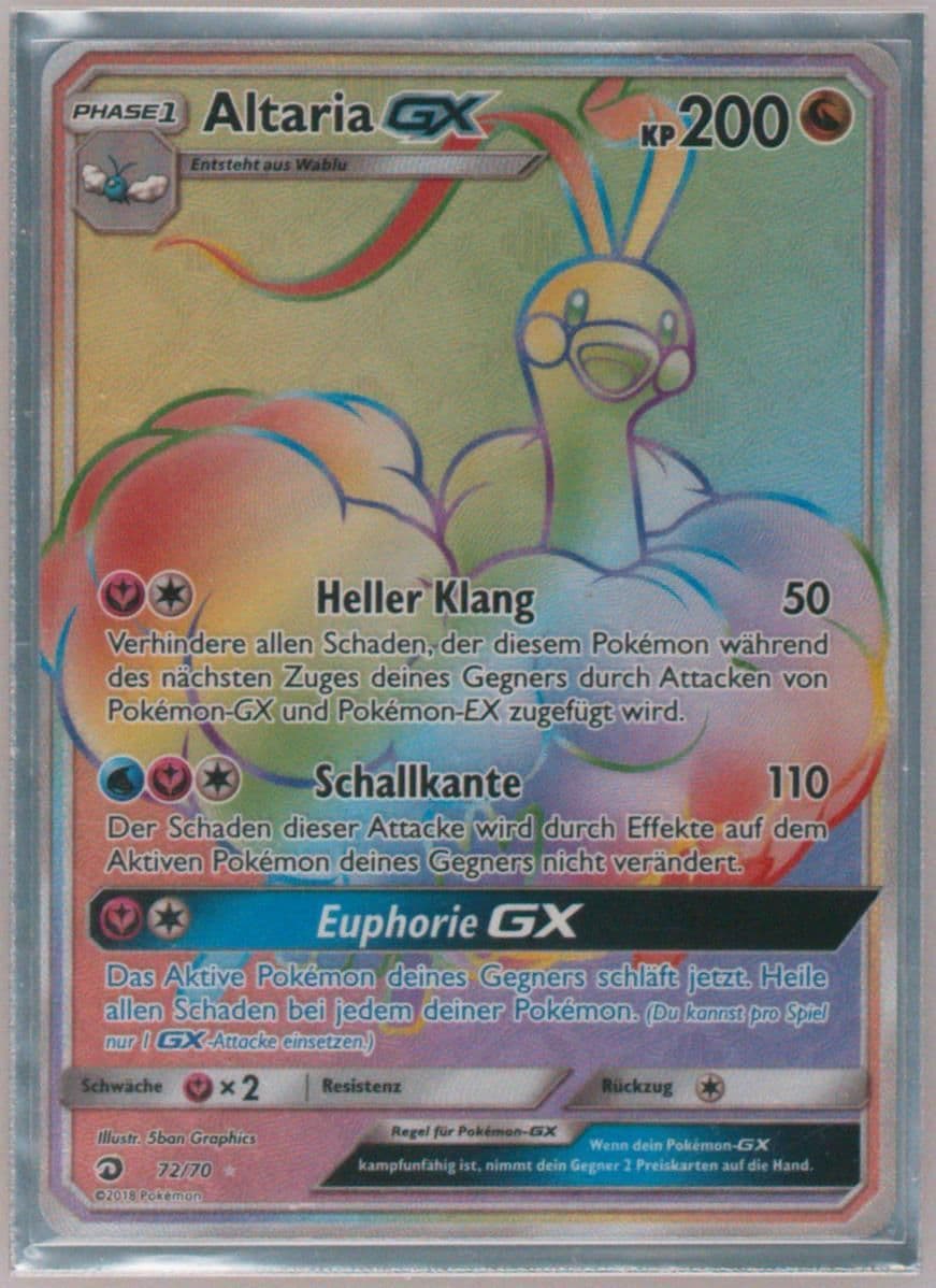 Full Art/Altaria GX German-Secret (72) 2018 Pokemon Sun & Moon Dragon Majesty
