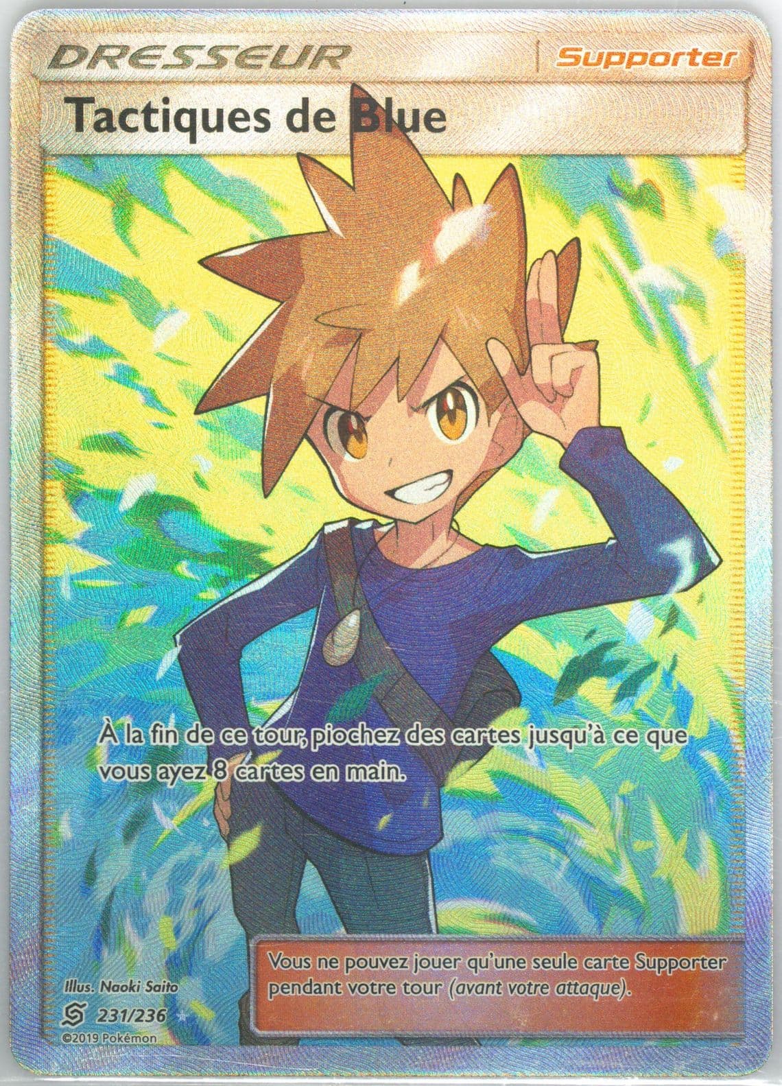 Full Art/Tactiques de Blue French (231) 2019 Pokemon Sun & Moon Unified Minds