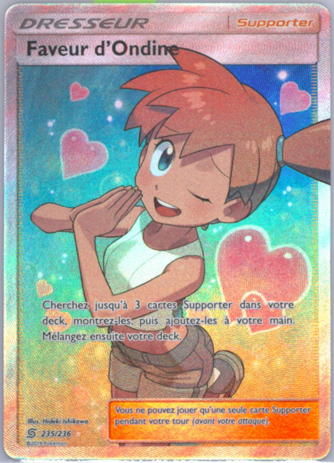 Full Art/Faveur D'Ondine French (235) 2019 Pokemon Sun & Moon Unified Minds